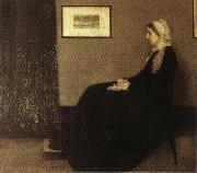 James Abbott McNeil Whistler Arrangement in Gray and Black: Portrait of the Artist's Mother oil painting